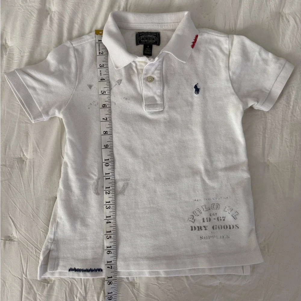 Ralph Lauren Kids White Polo with Red Tractor Print - Picture 5 of 6